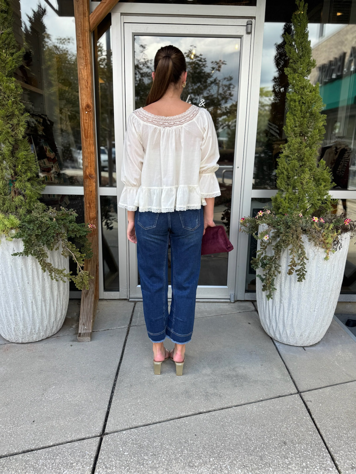 Off Shoulder Lace Top