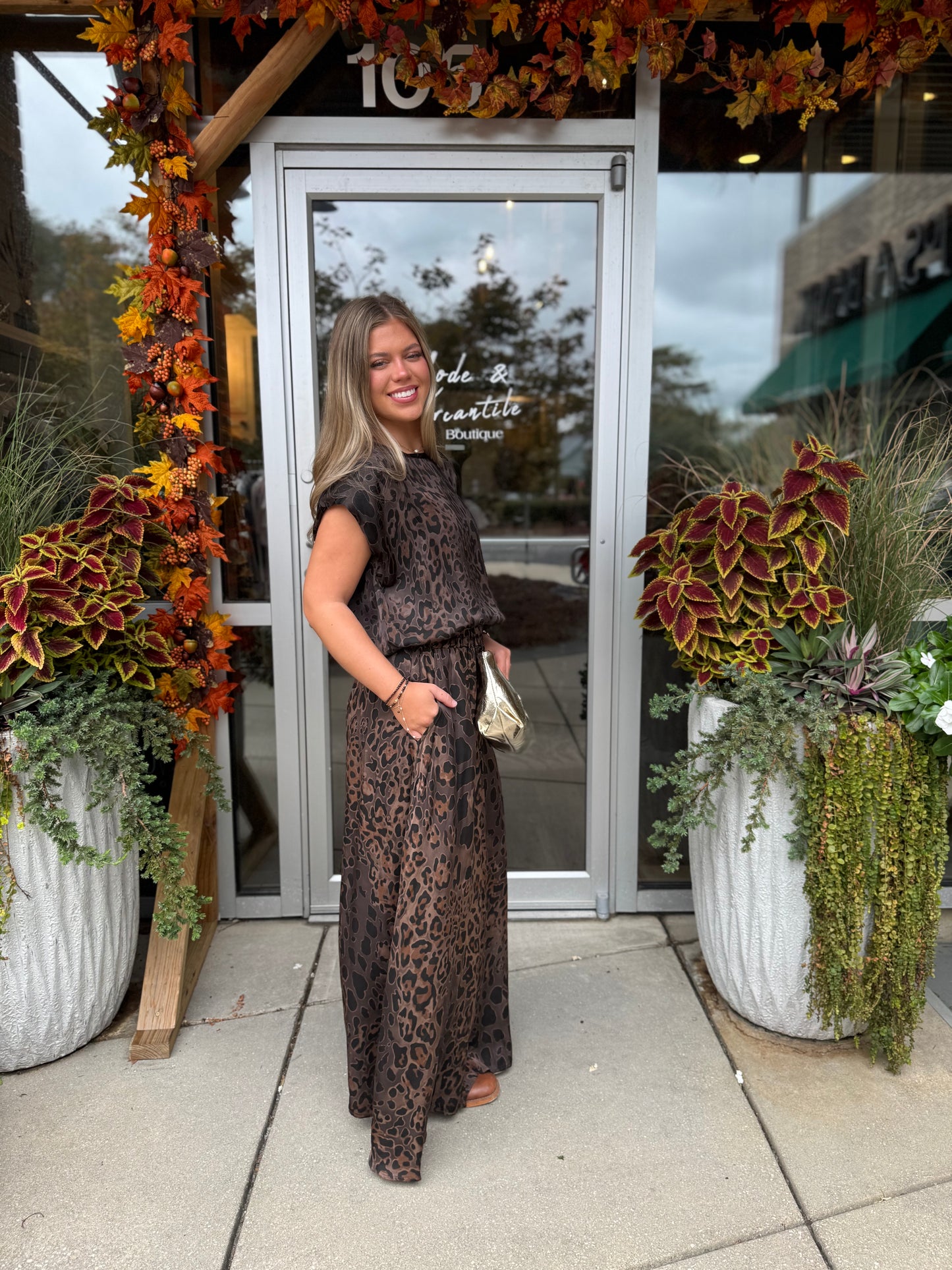 Chocolate Leopard Skirt