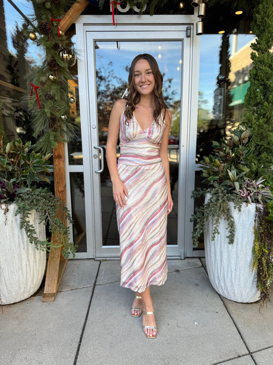 Halter Neck Sequin Top