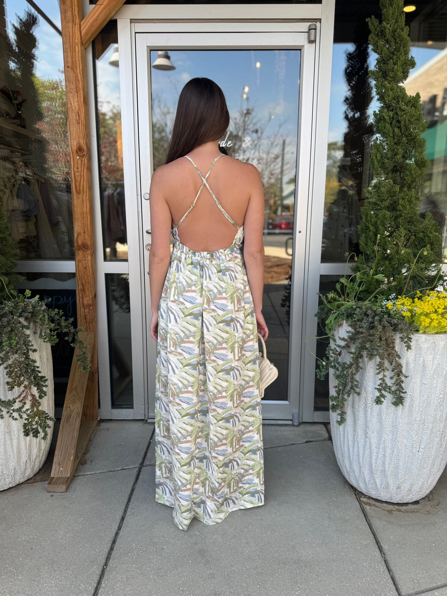 Weave Detail Maxi Dress