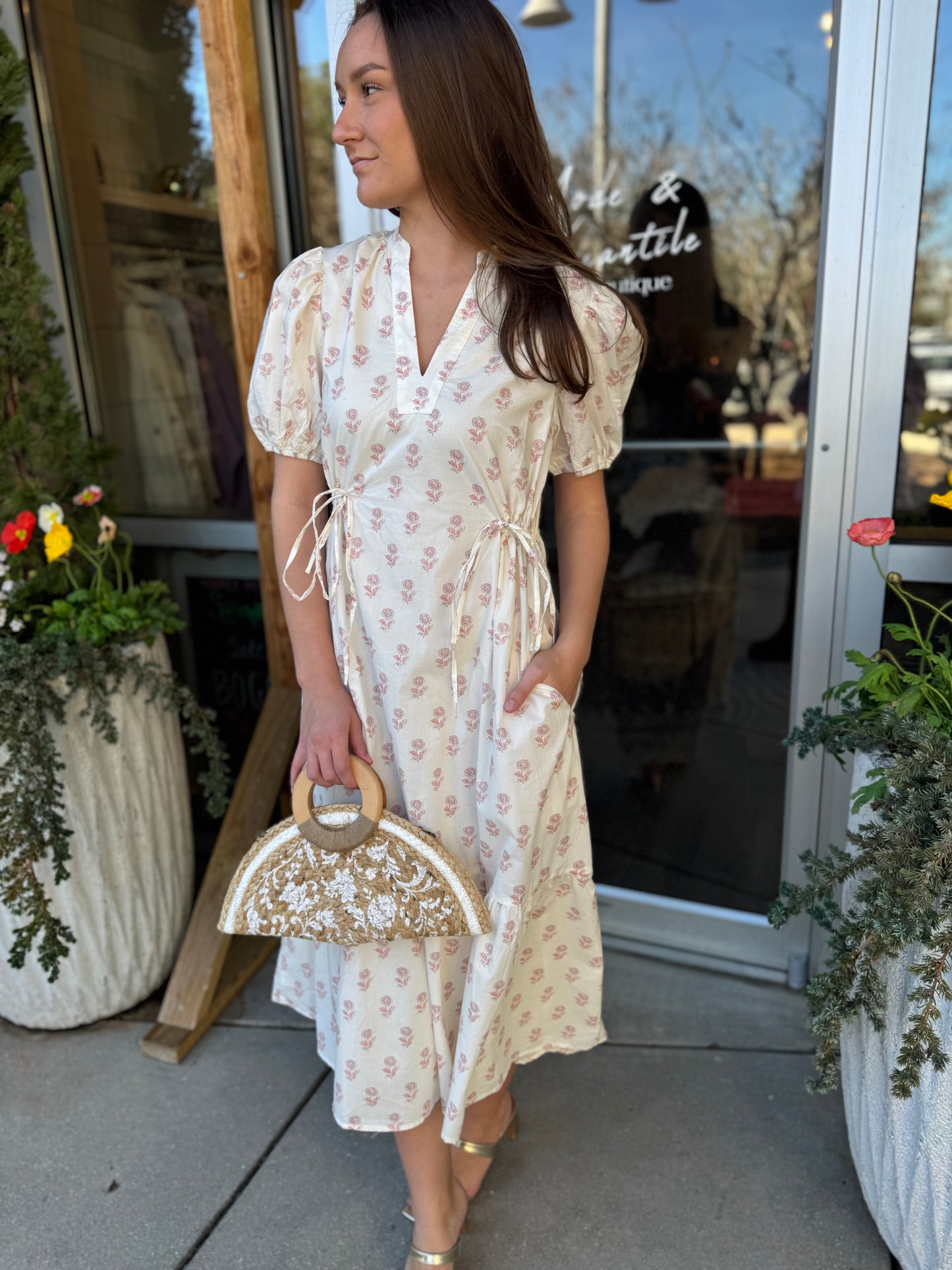 Darling Print Maxi With Ties