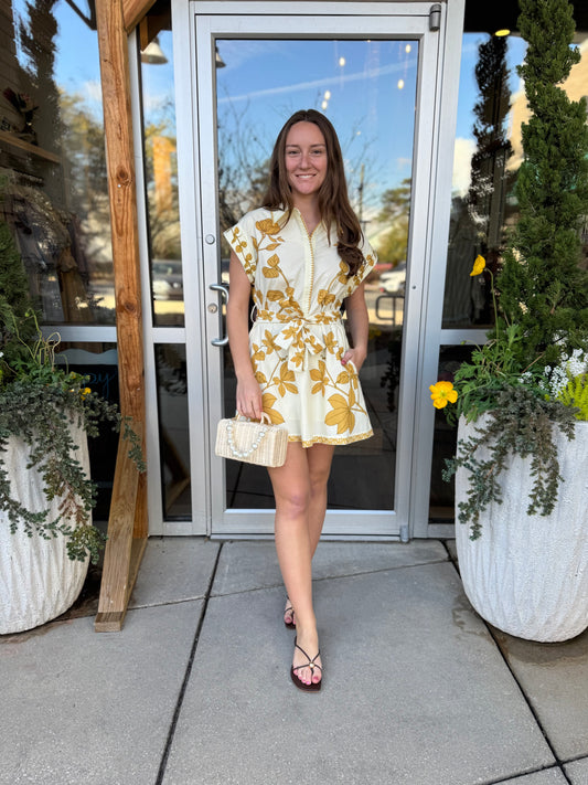 Sarah Printed Shirt Dress