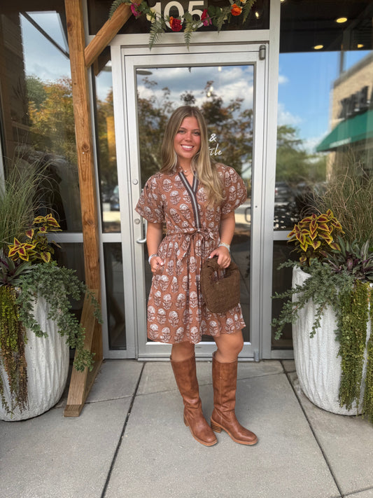 Floral Tie Dress