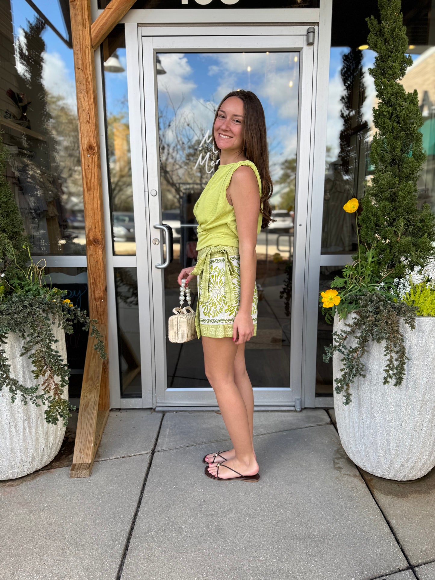 Natalie Overlap Skort