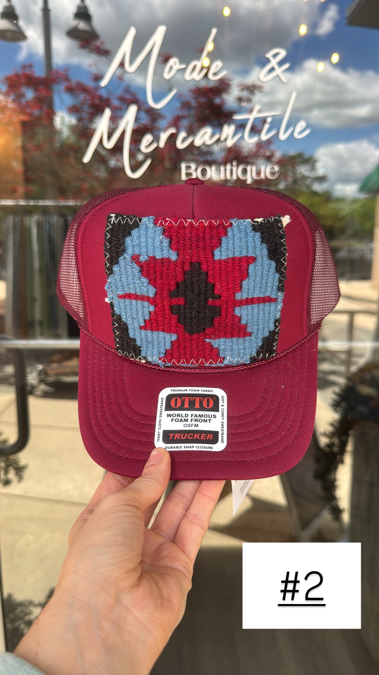 Garnet Orijinal Kilim Patch Trucker Hat