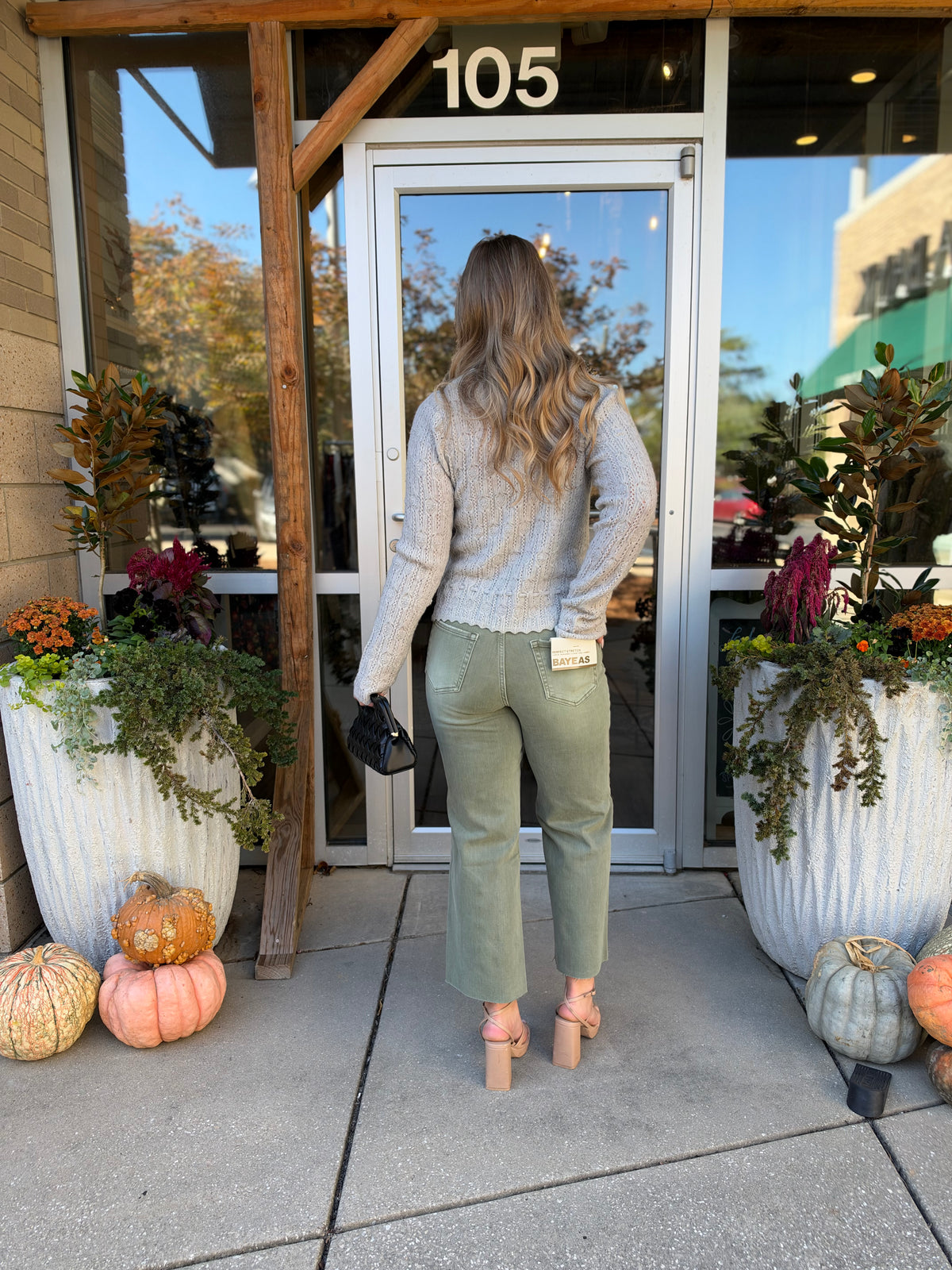 Light Grey Lace Knit Drawstring Cardigan