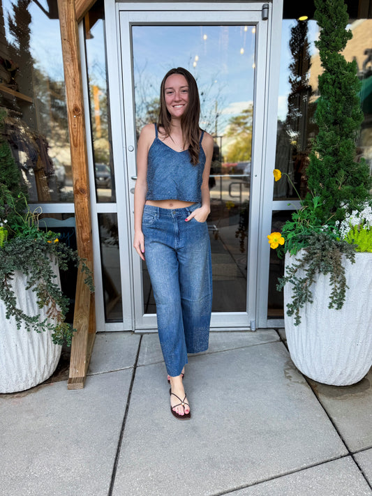 Rhinestone Denim