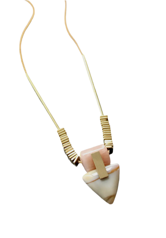Peach Moonstone Necklace