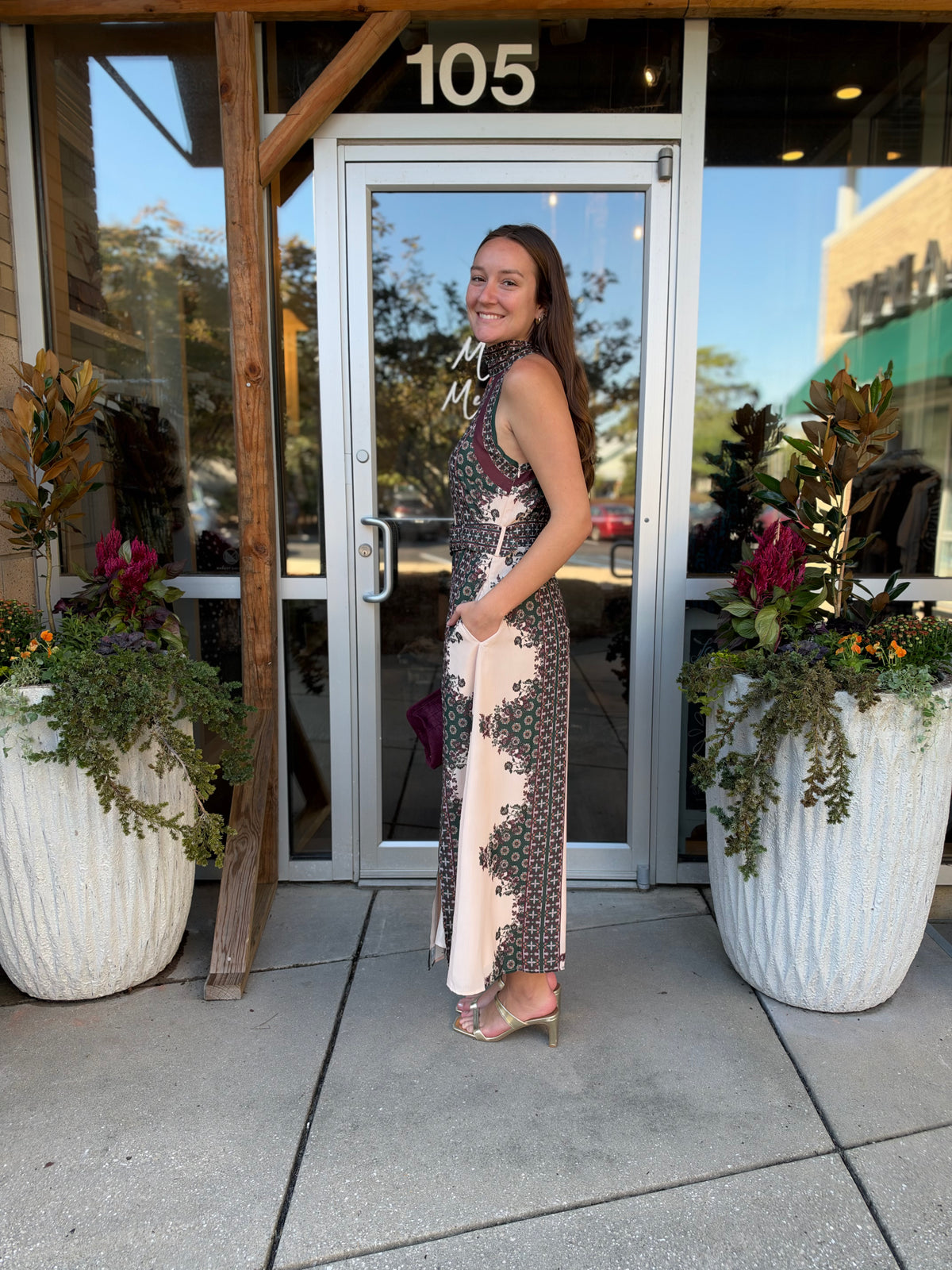Petra Belted Maxi Dress