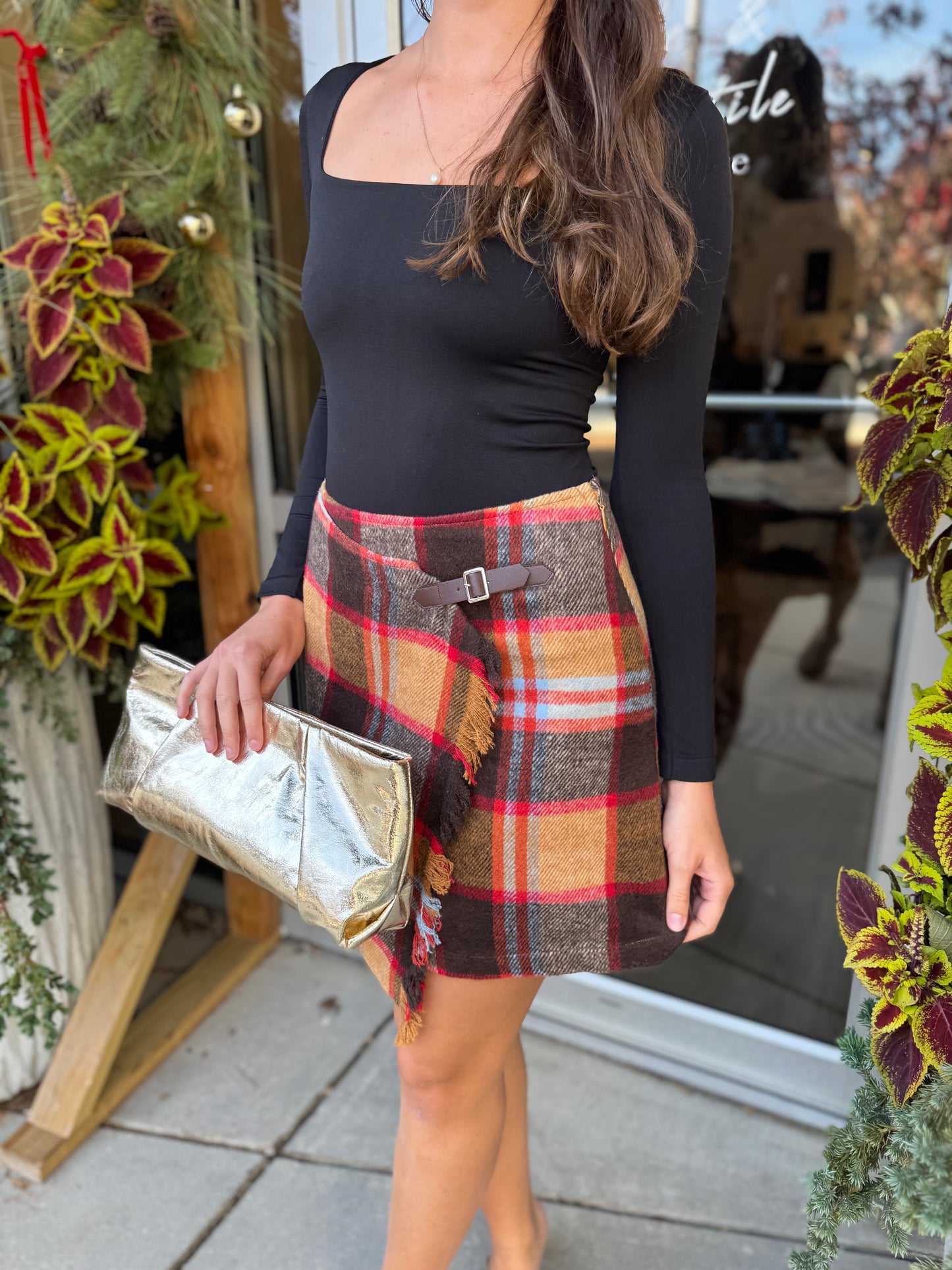 Pam Plaid Mini Skirt
