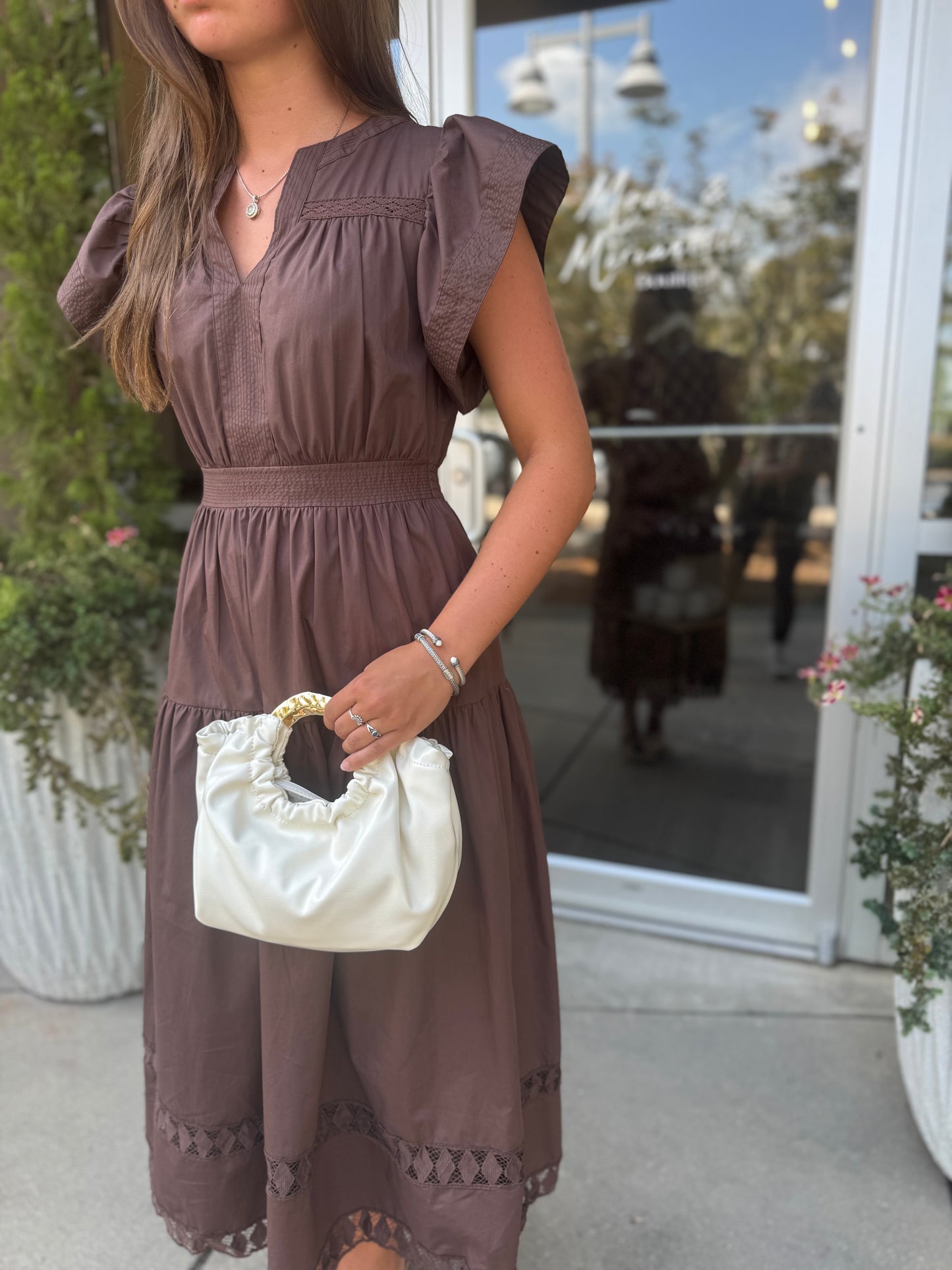 Maxi With Knit Trim