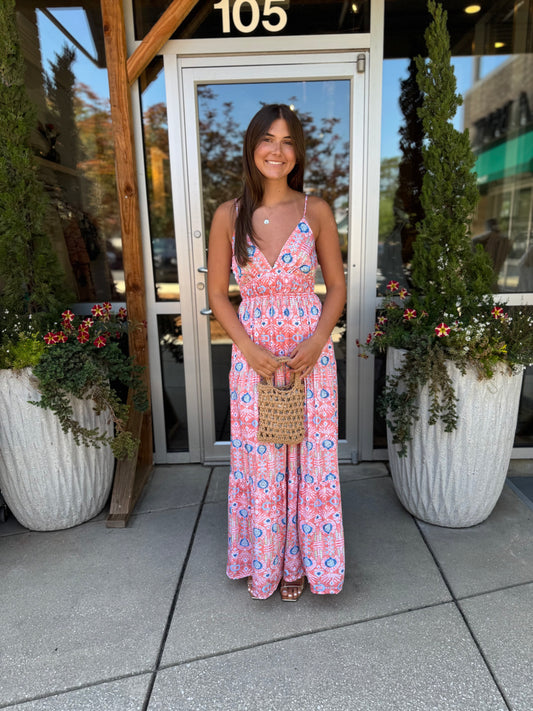 Sunset Tapestry Maxi Dress