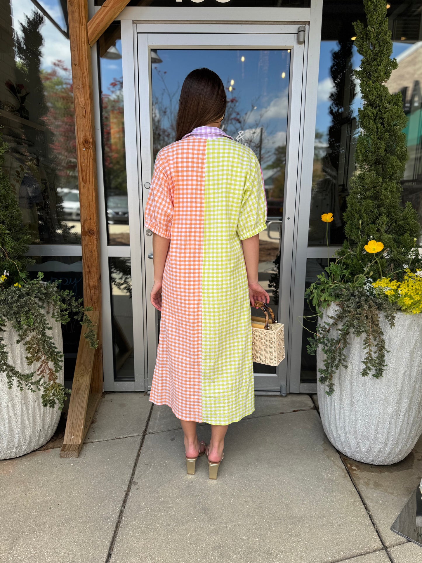 Blakely Gingham Maxi Dress