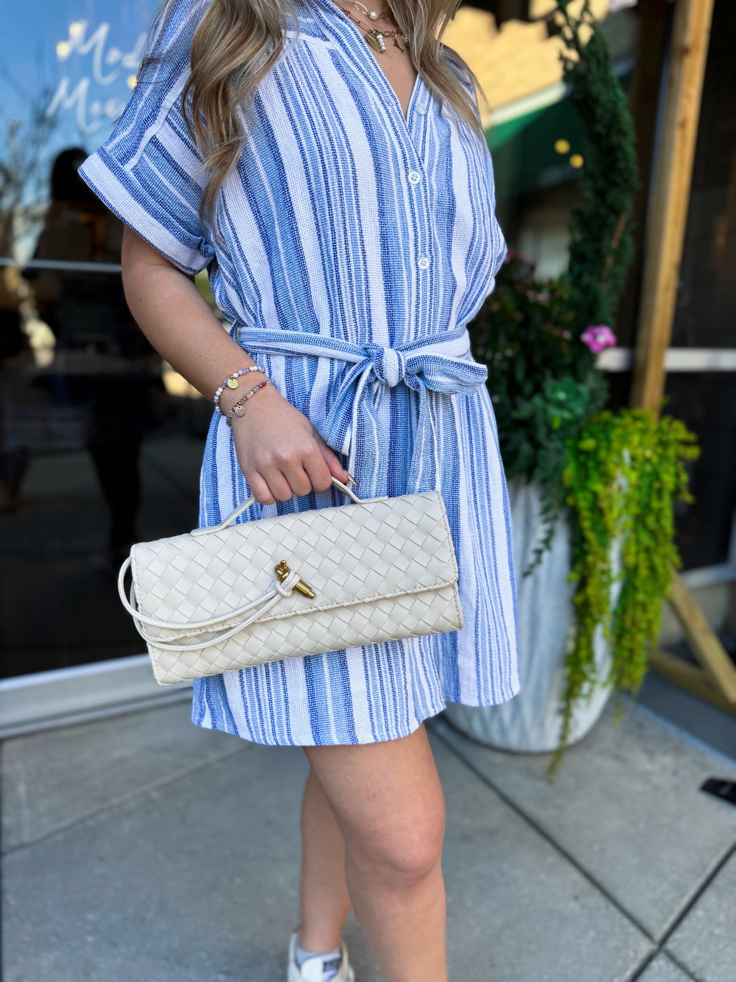 Button Down Short Sleeve Dress