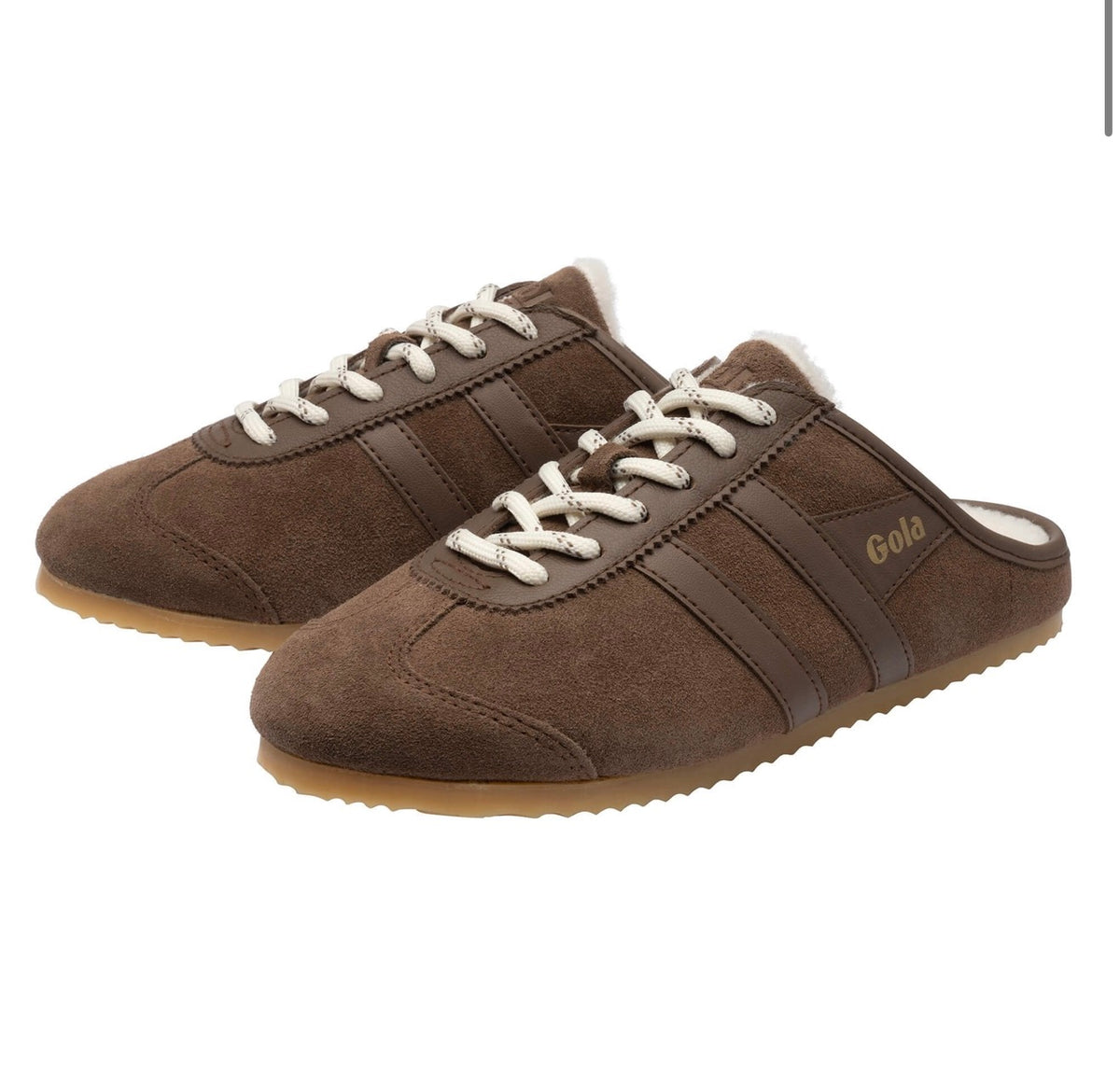 Gola Mocha Mule Sneaker, slip-on sneaker in mocha brown