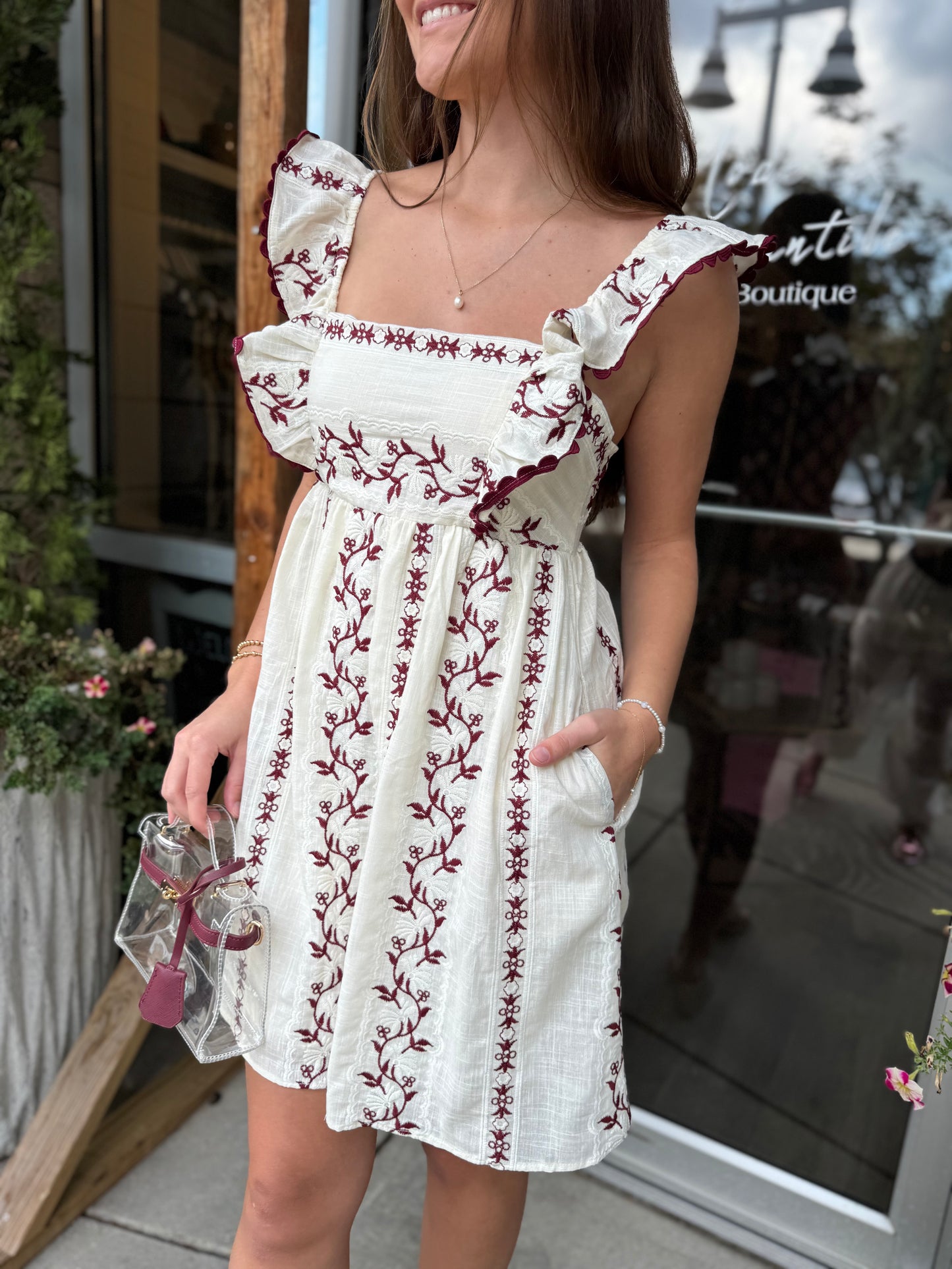 Flutter Sleeve Dress