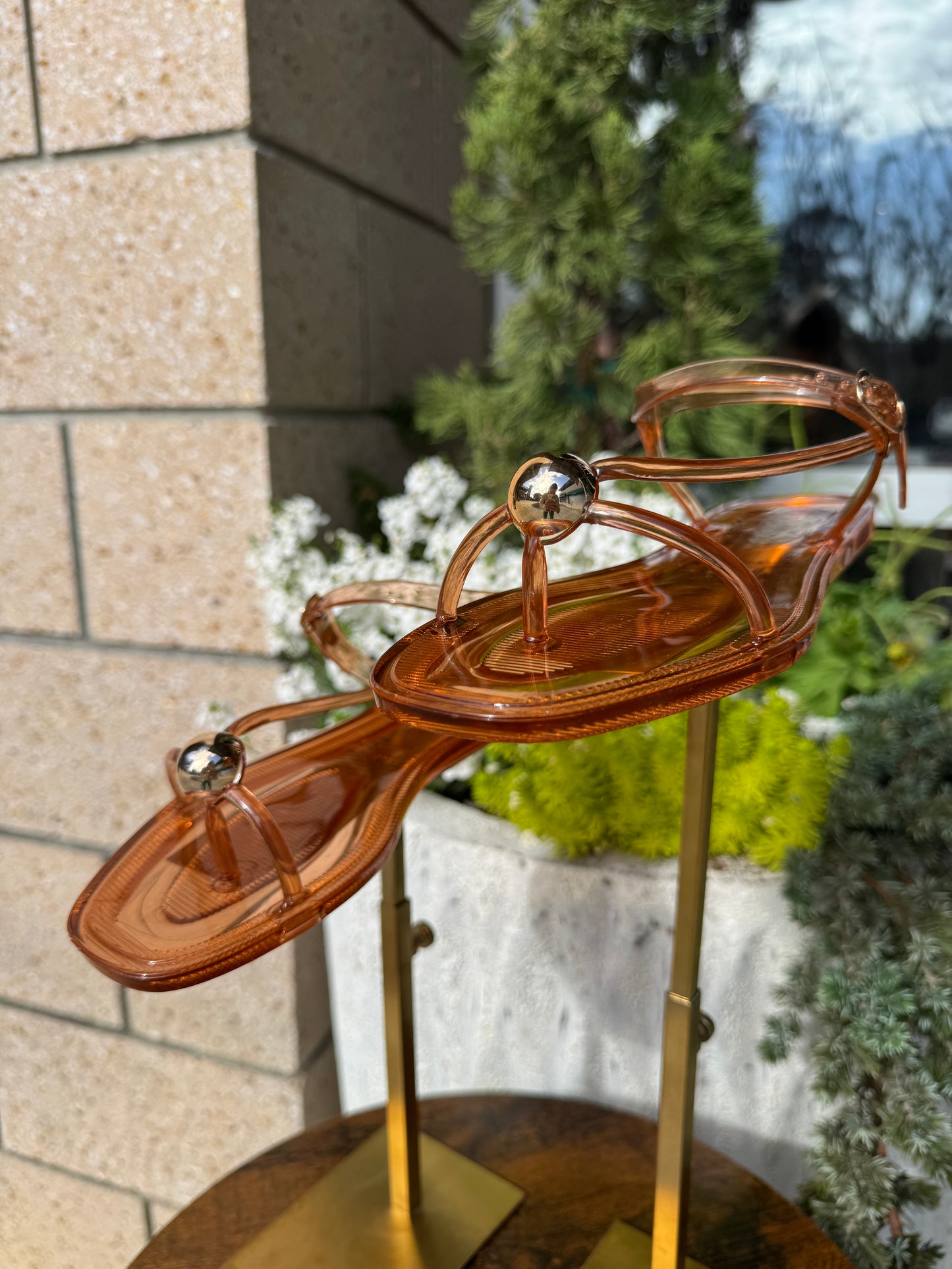 Gold Detail Jelly Sandal