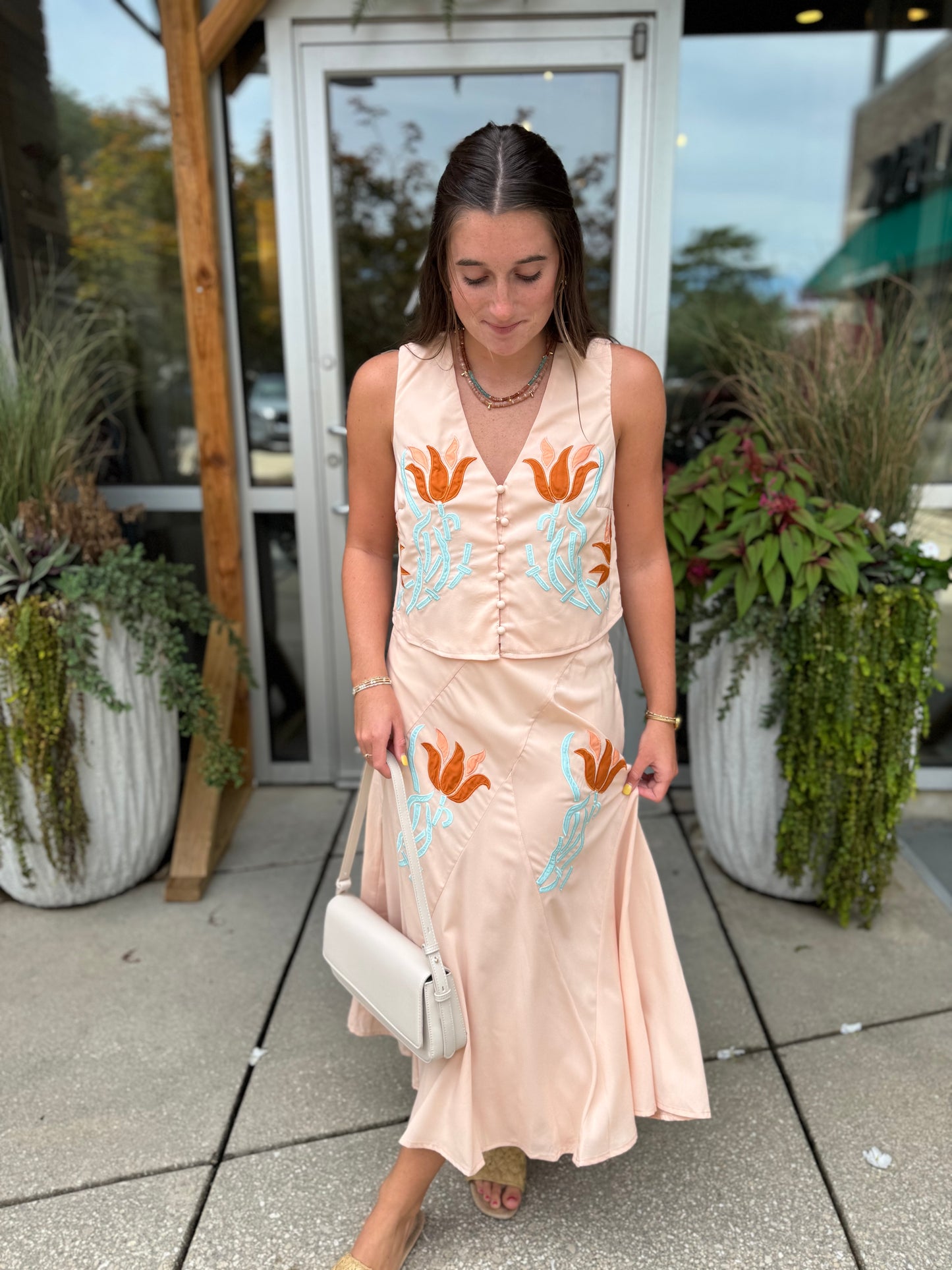 Sherbert Embroidered Vest