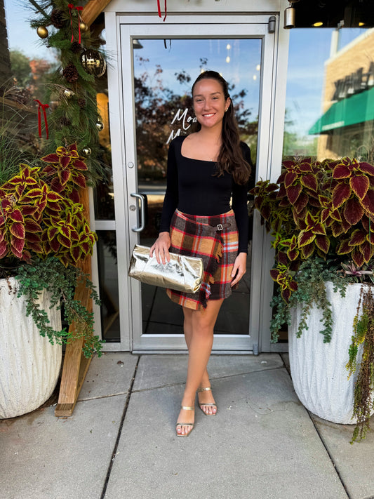 Pam Plaid Mini Skirt