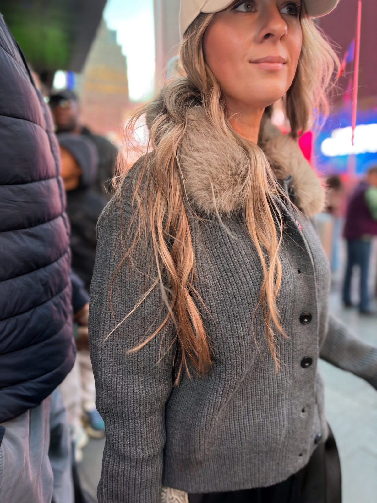Detachable Collar Cardigan