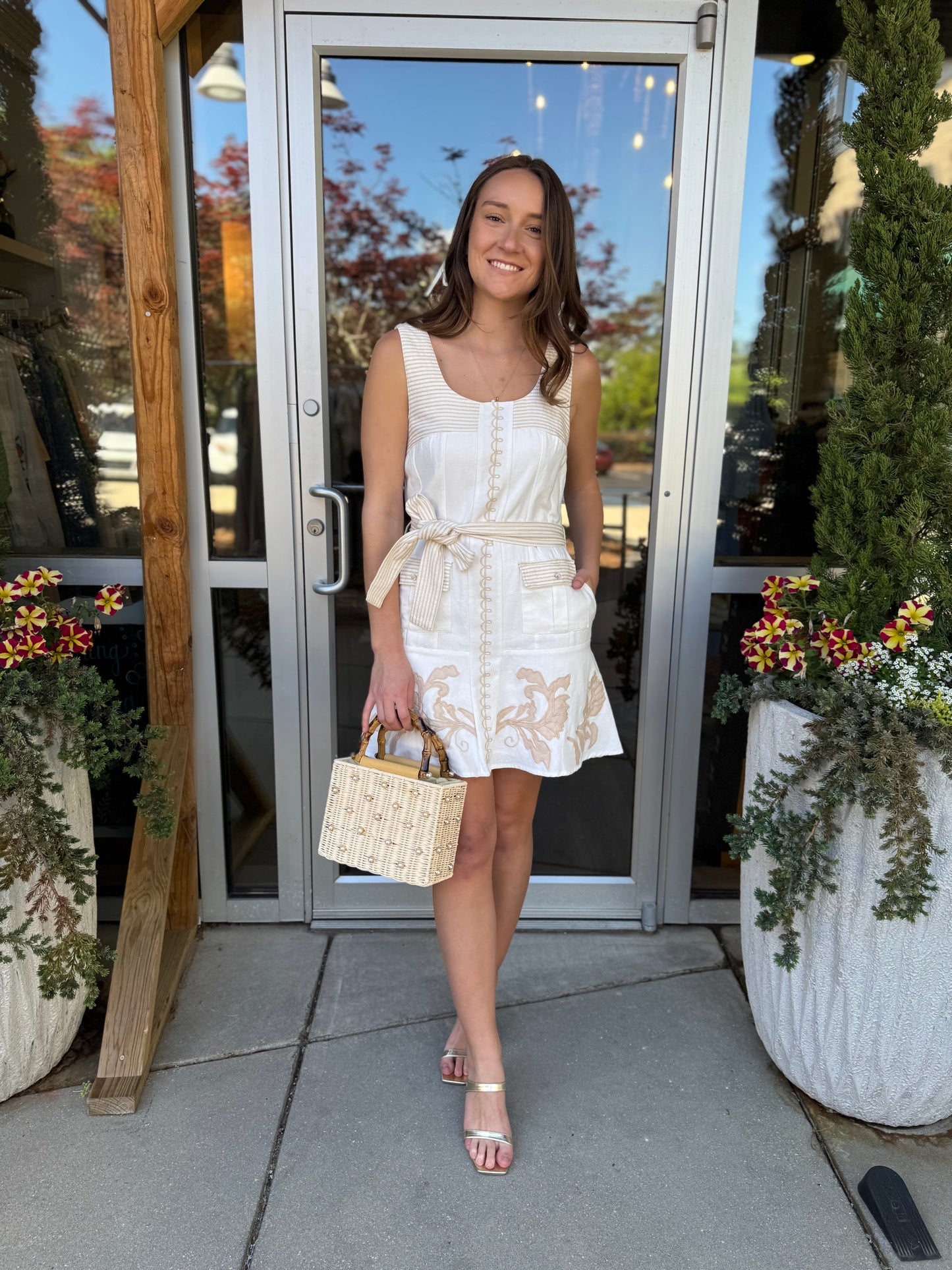 Camille Linen Mini Dress
