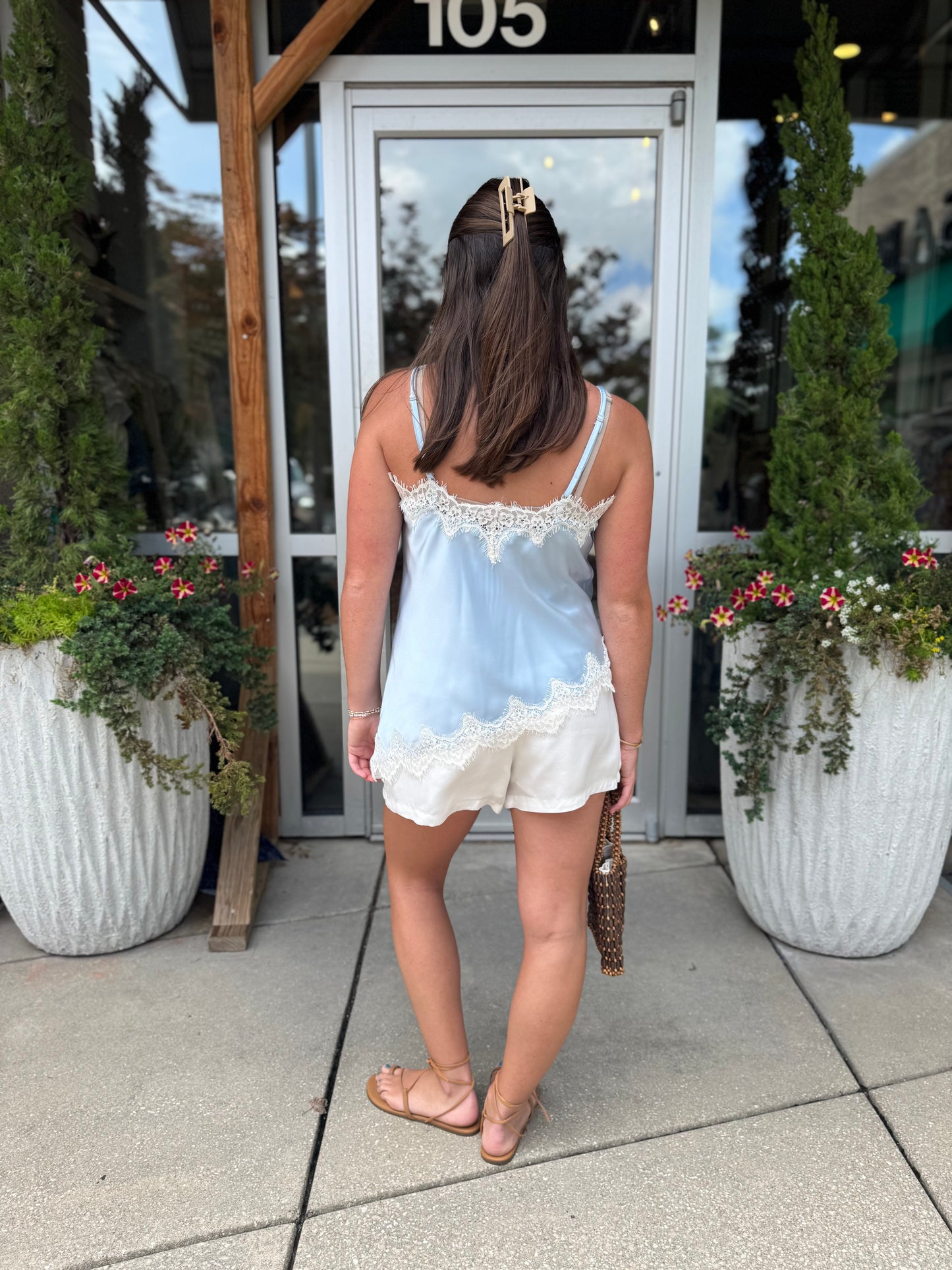 Satin Asymmetrical Tank