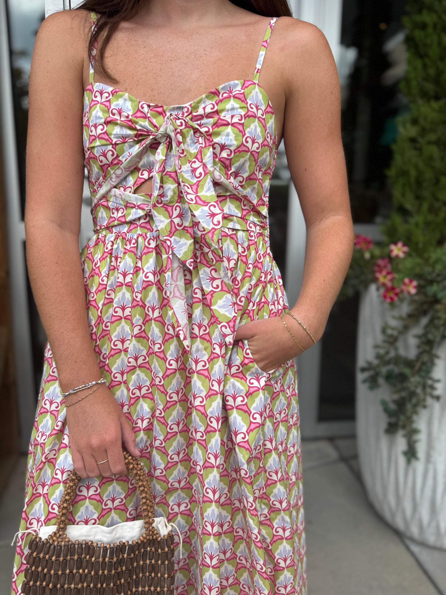 Mythic Petals Midi Dress