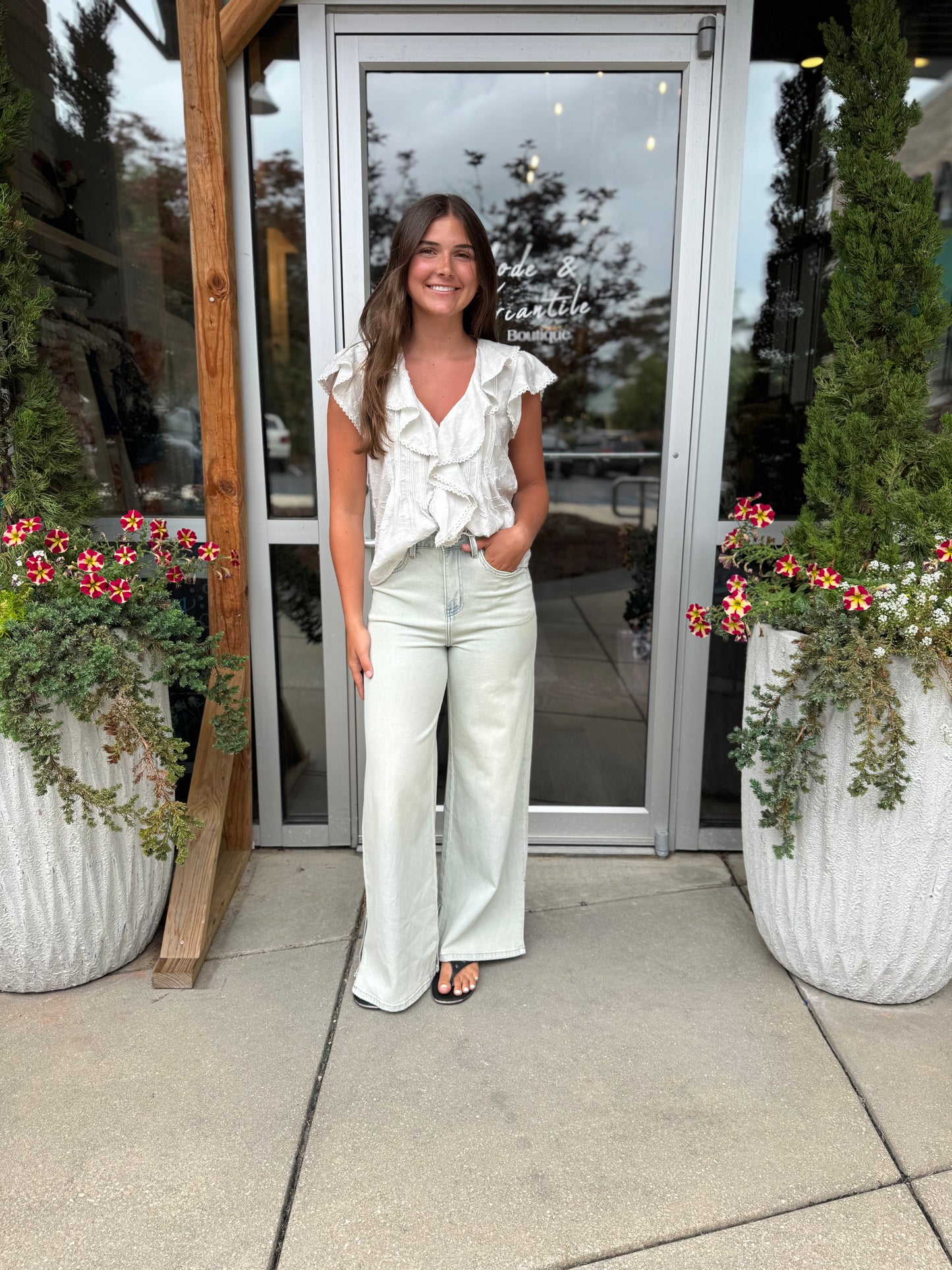 Flutter Front Blouse