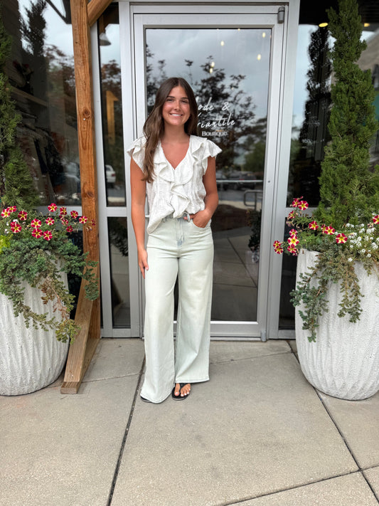 Flutter Front Blouse