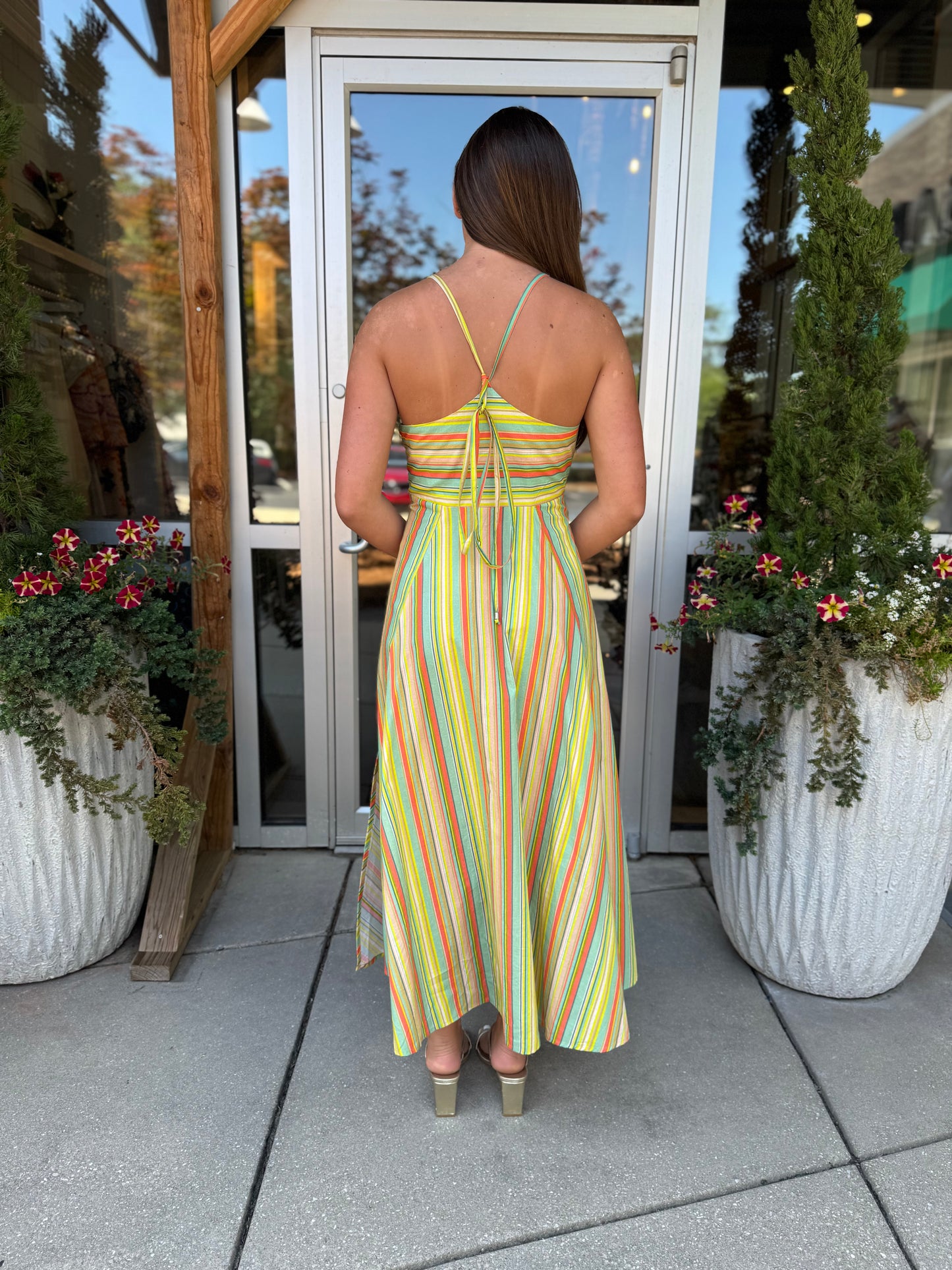 Elowen Lime Maxi Dress
