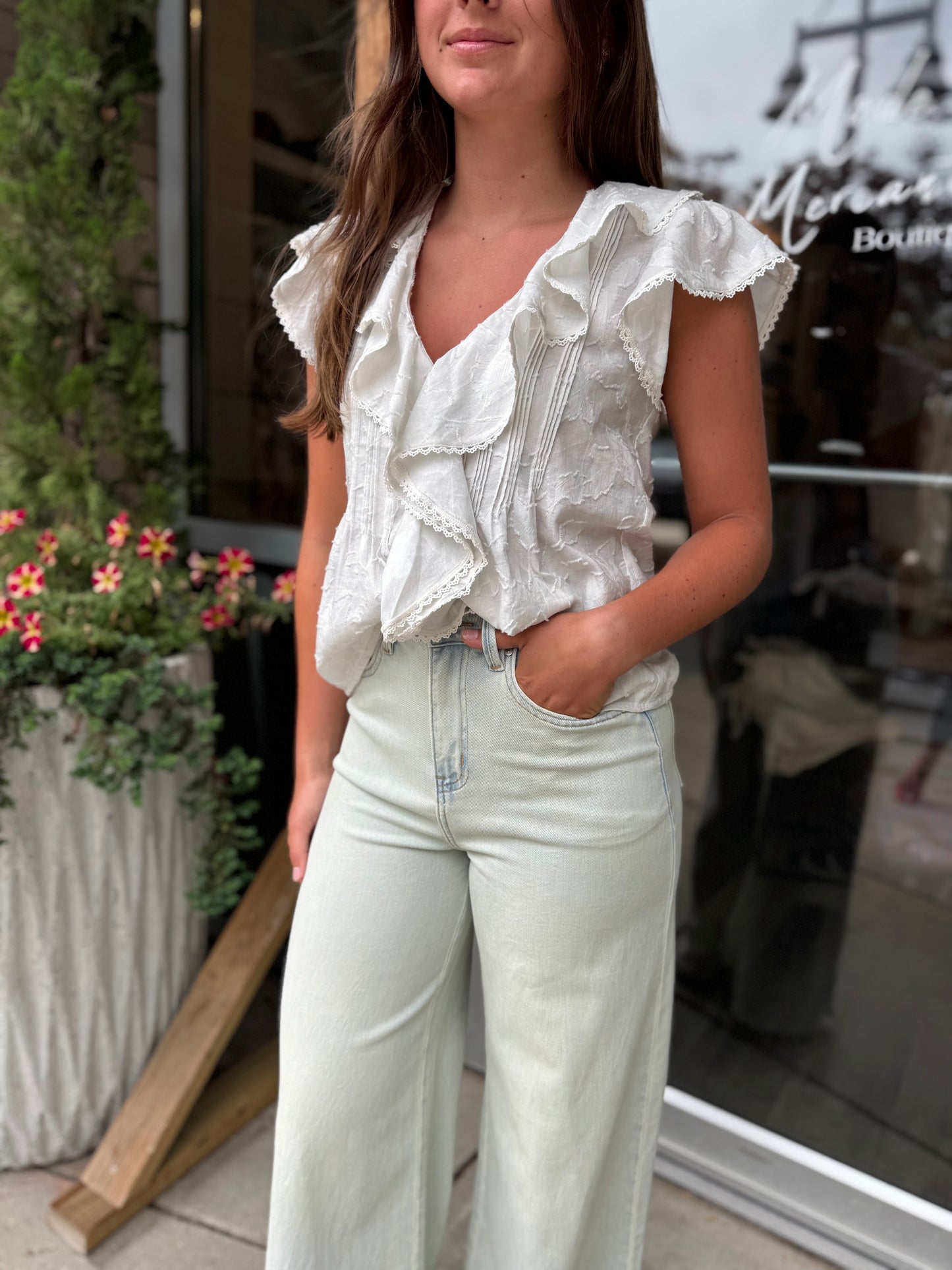 Flutter Front Blouse
