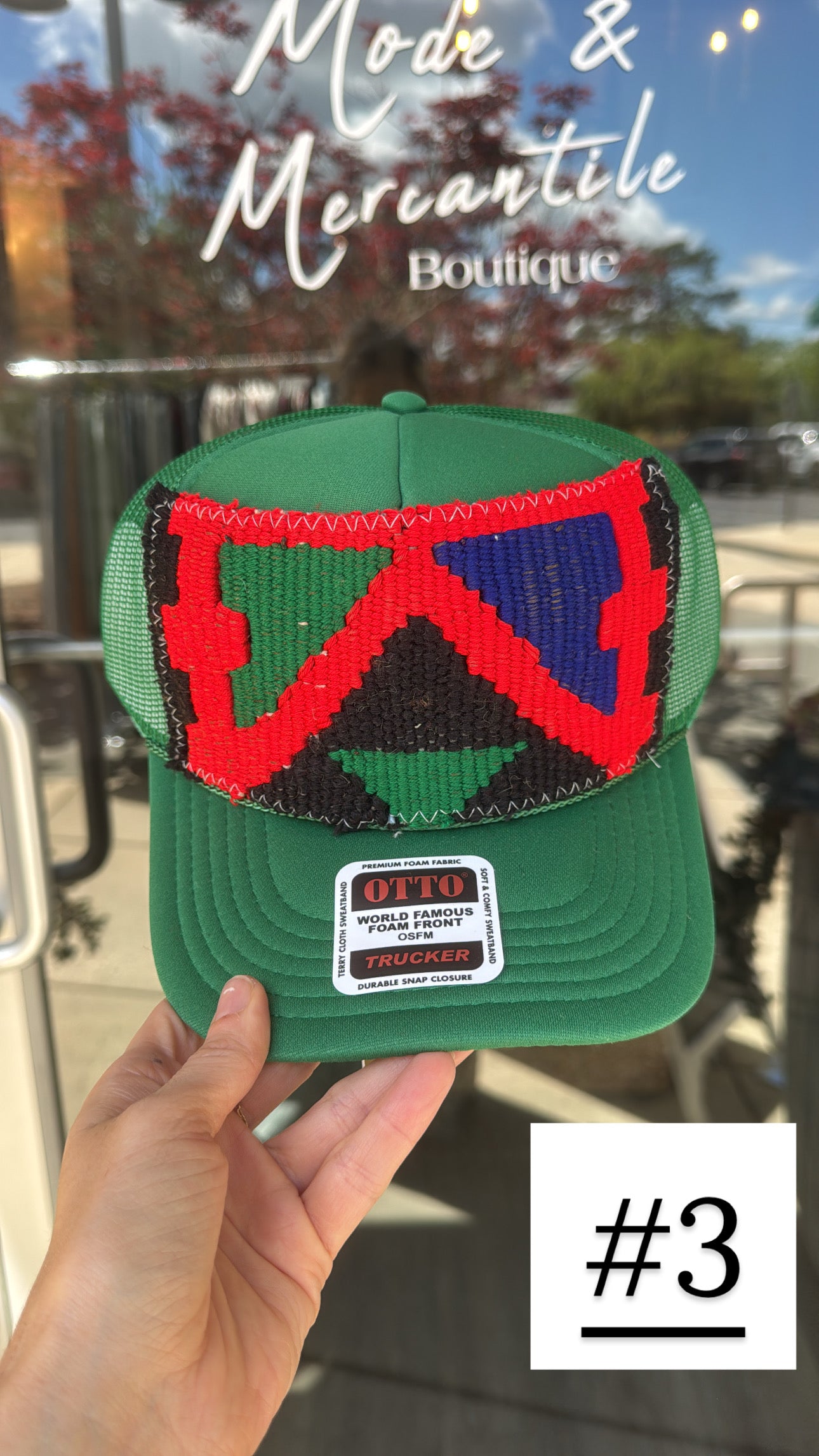 Kelly Green Orijinal Kilim Patch Trucker Hat