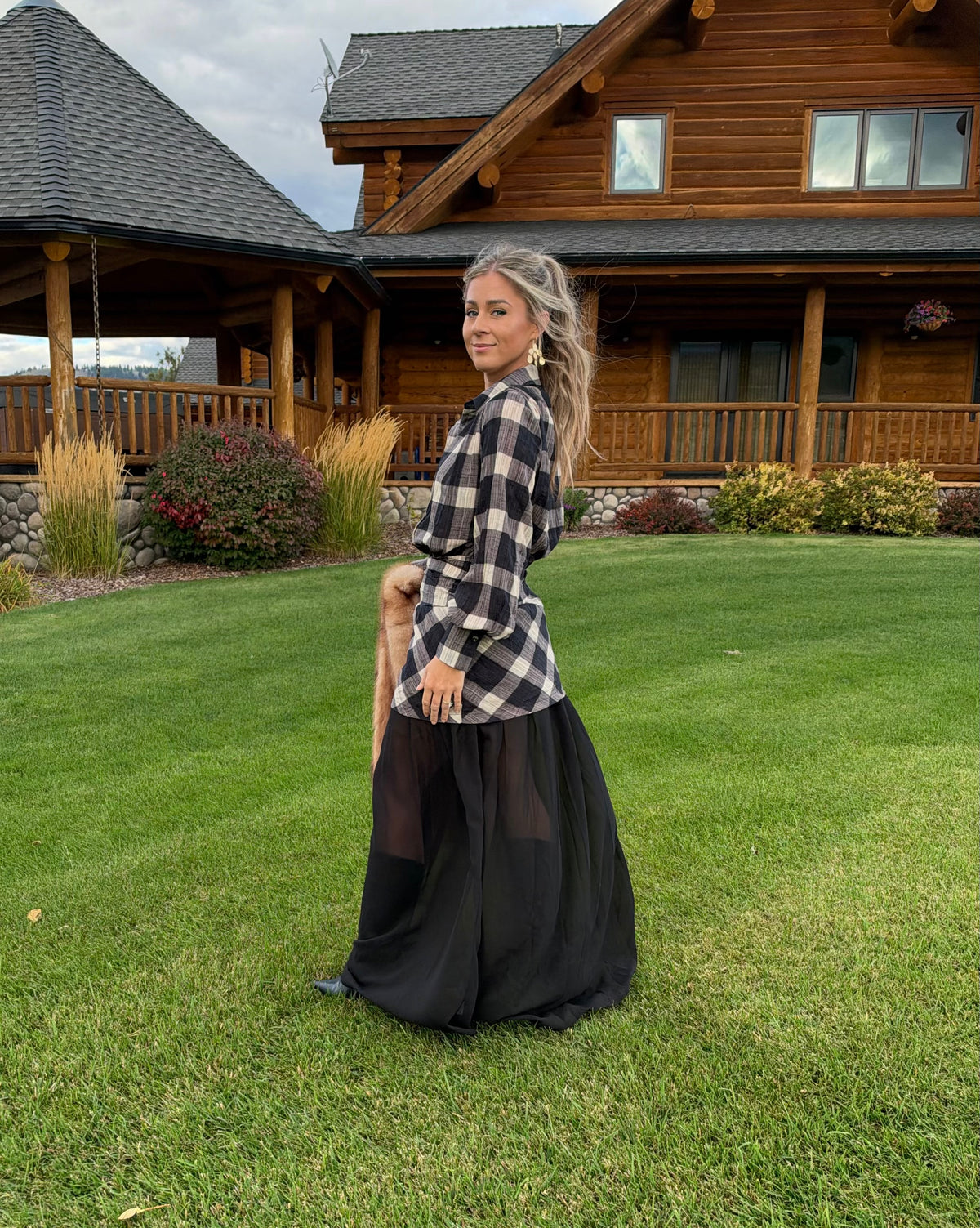 Checkered Maxi Dress