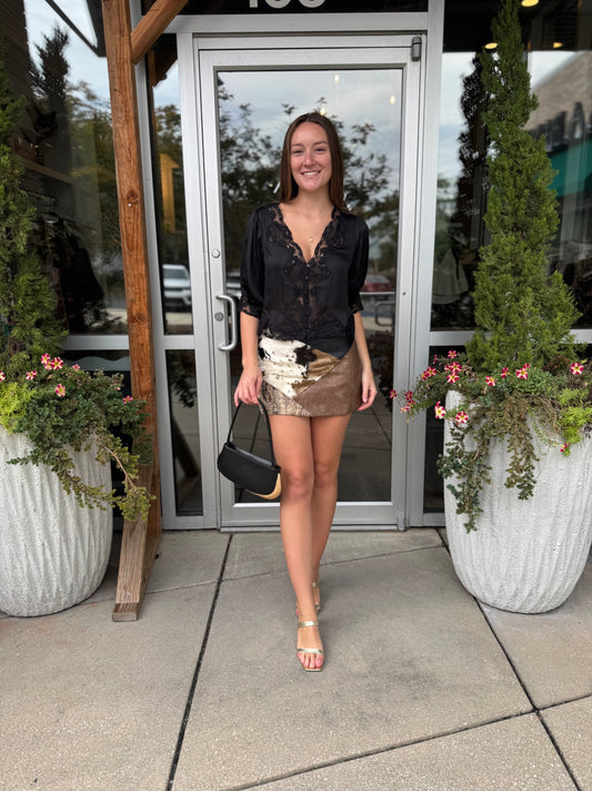 Lace Trim Blouse
