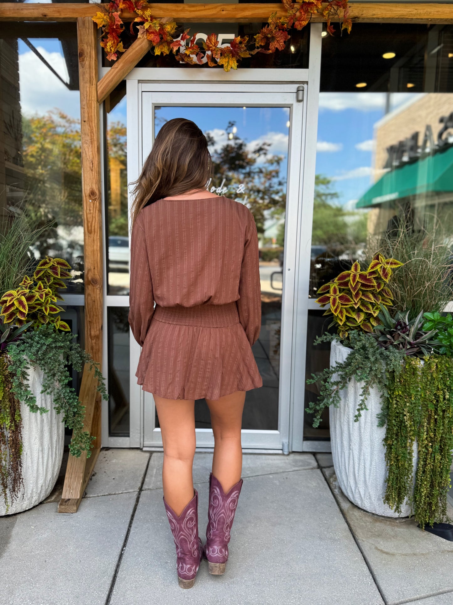 Drop Waist Smocked Romper