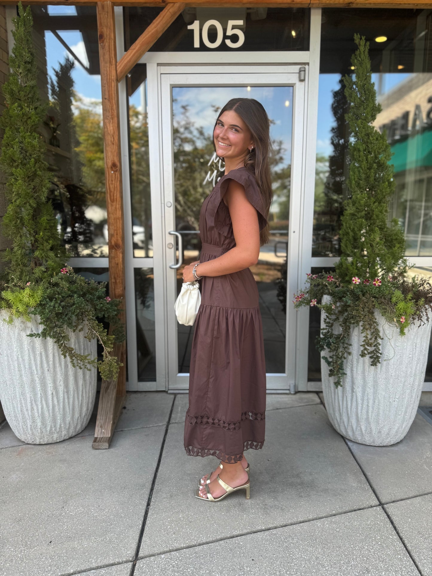 Maxi With Knit Trim
