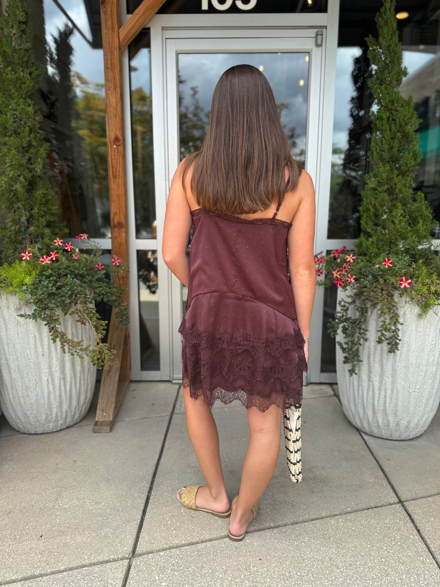 Brown Polka Dot Dress