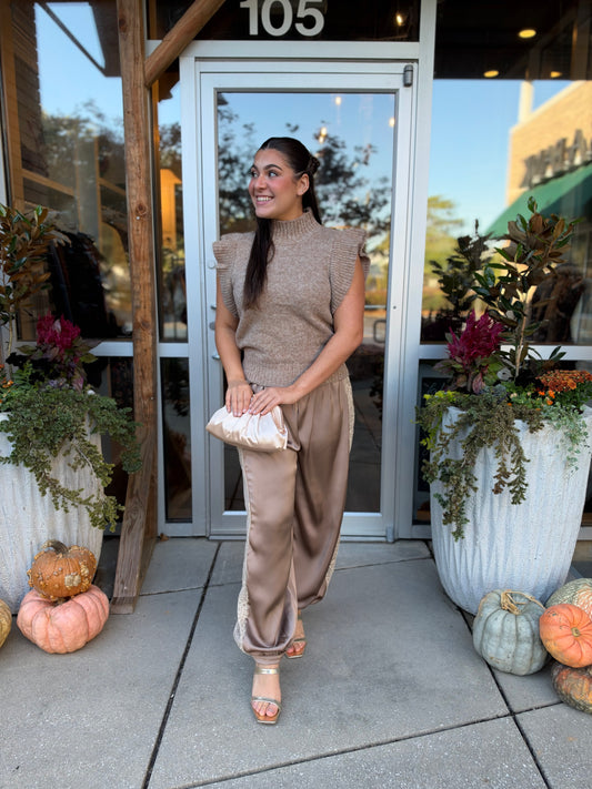 Lilou Heathered Oat Sweater