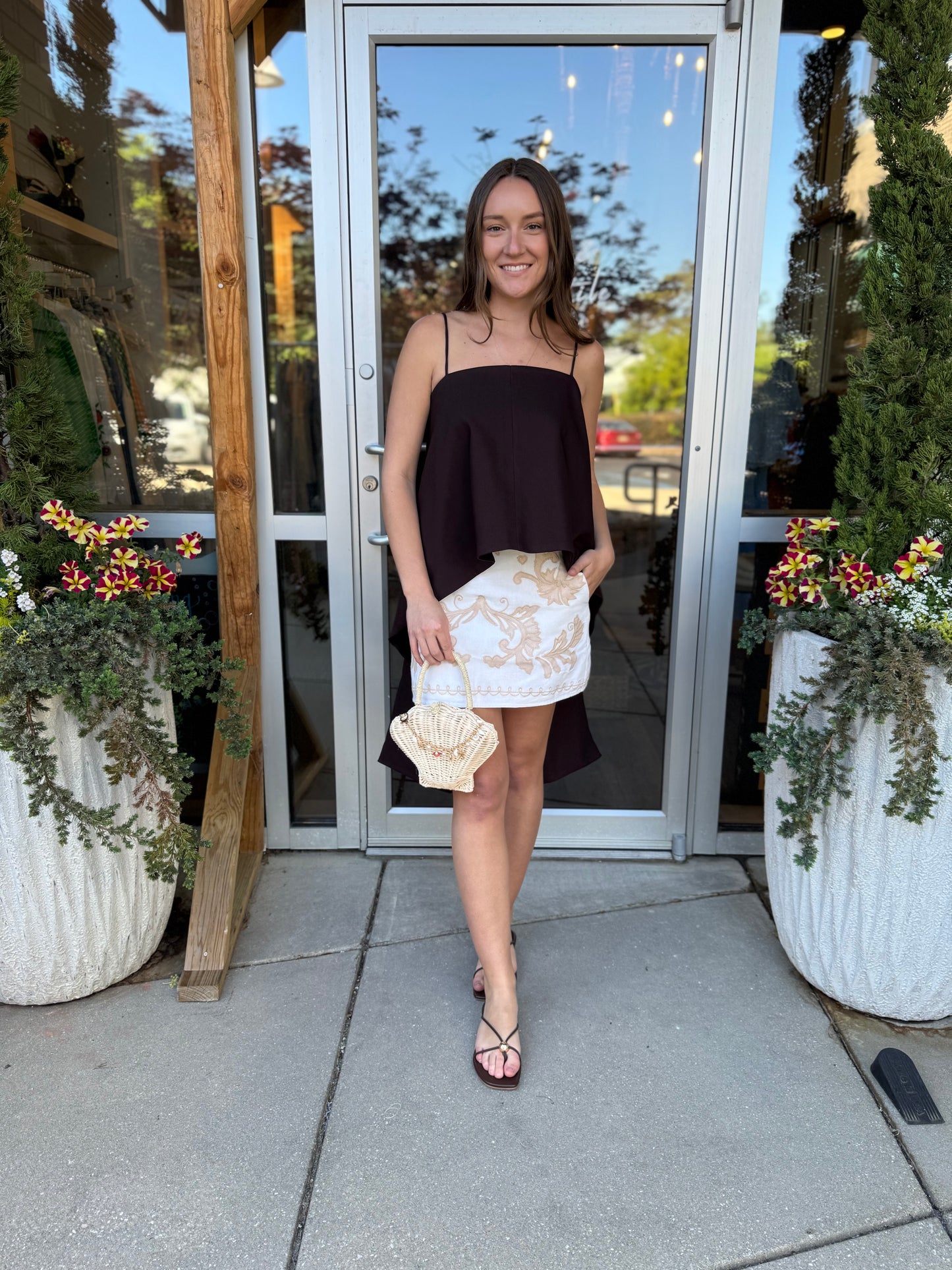 Camille Linen Mini Skirt