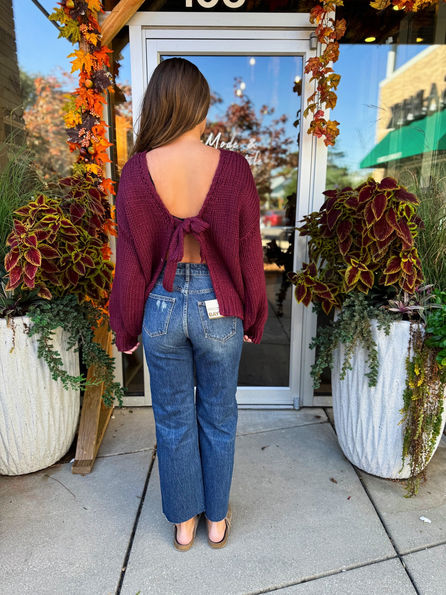 Tie Back Knit Cardigan