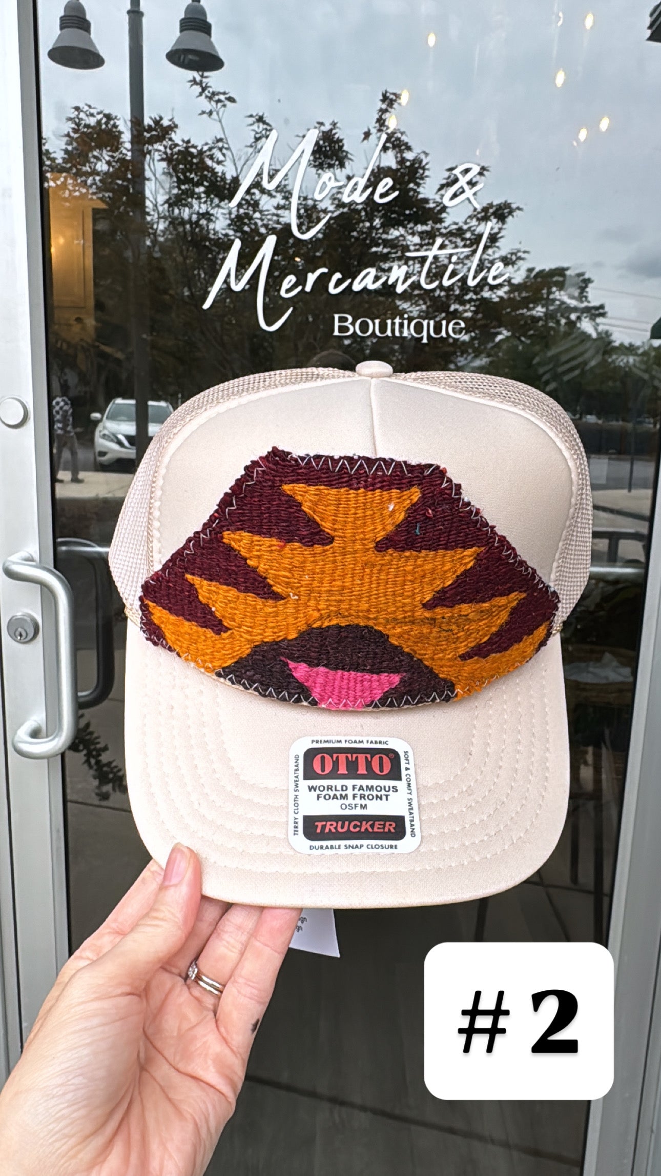 Sand Orijinal Kilim Patch Trucker Hat