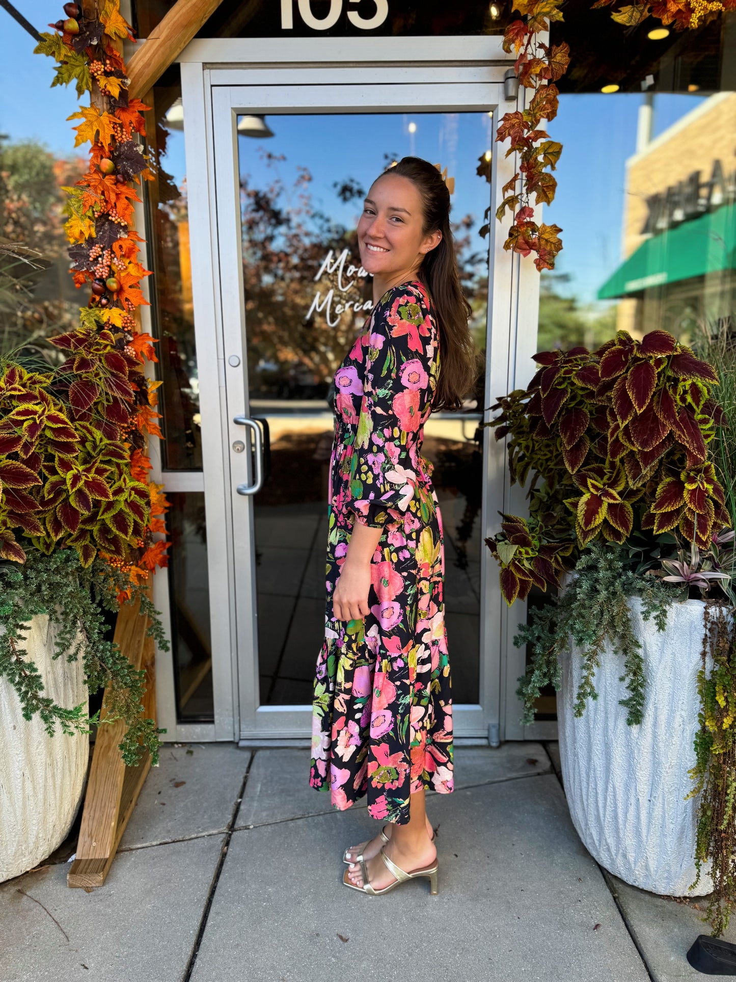 Midnight Garden Maxi Dress