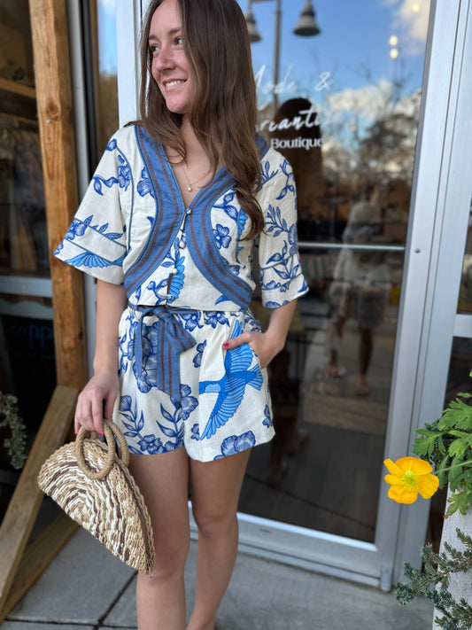 Grace Denim Detail Shorts