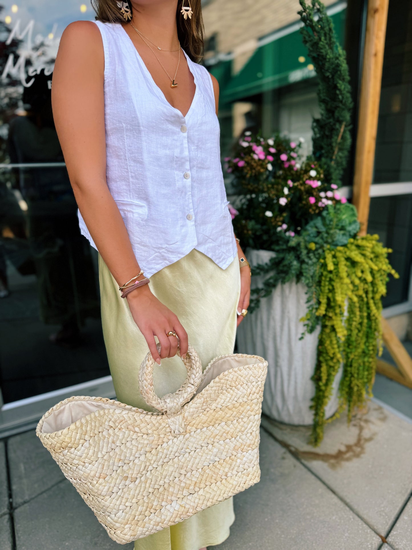 Butter Silk Midi Skirt