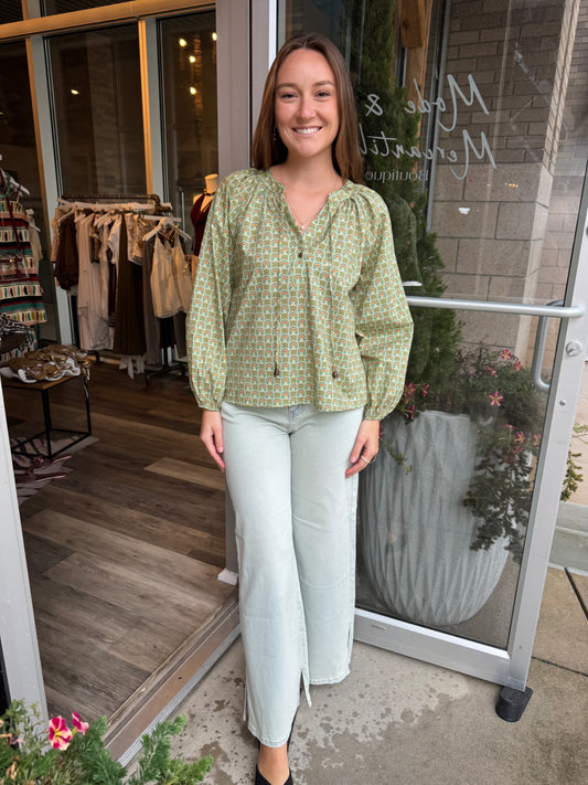Lotus Jewel Blouse