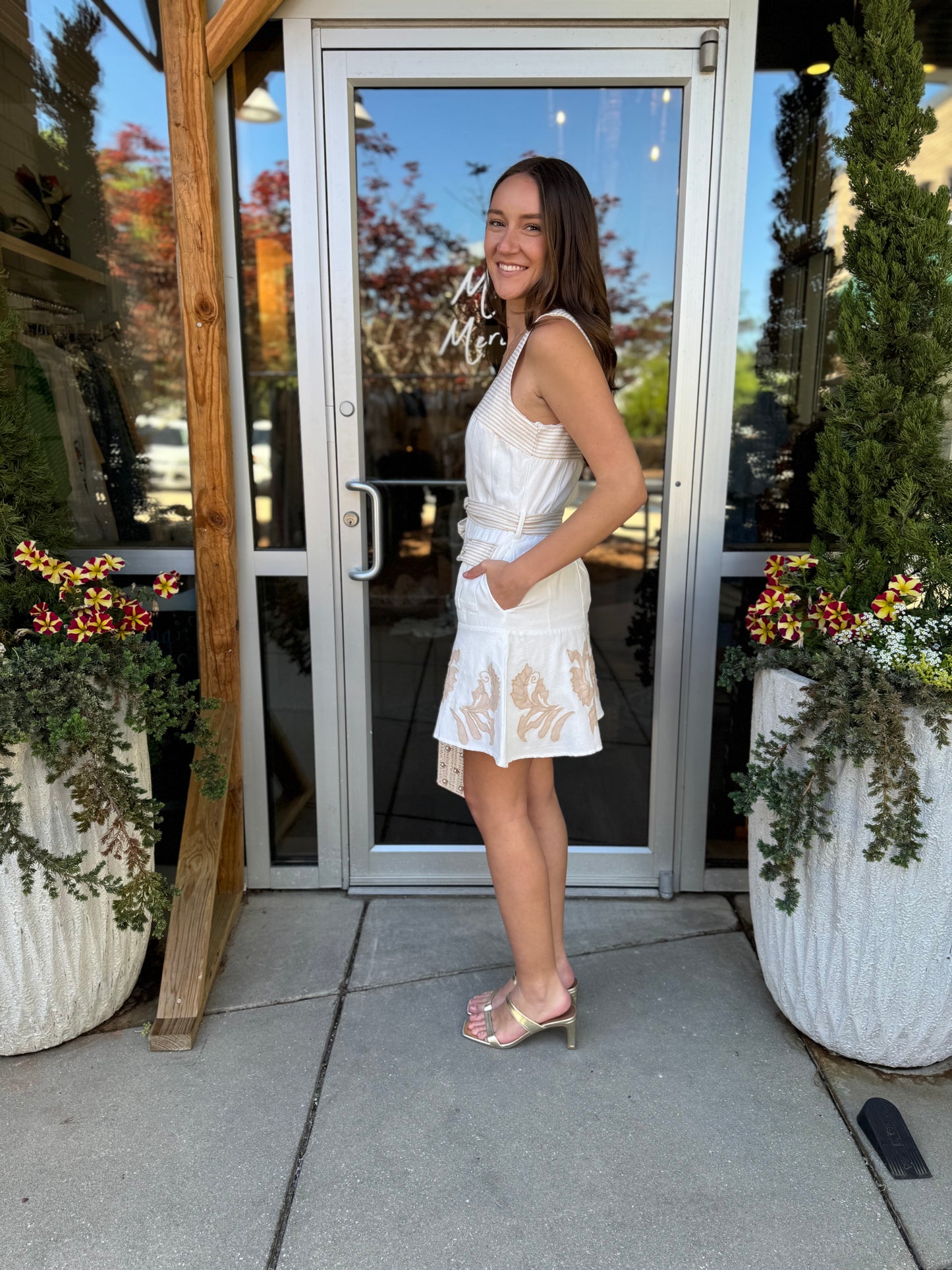 Camille Linen Mini Dress