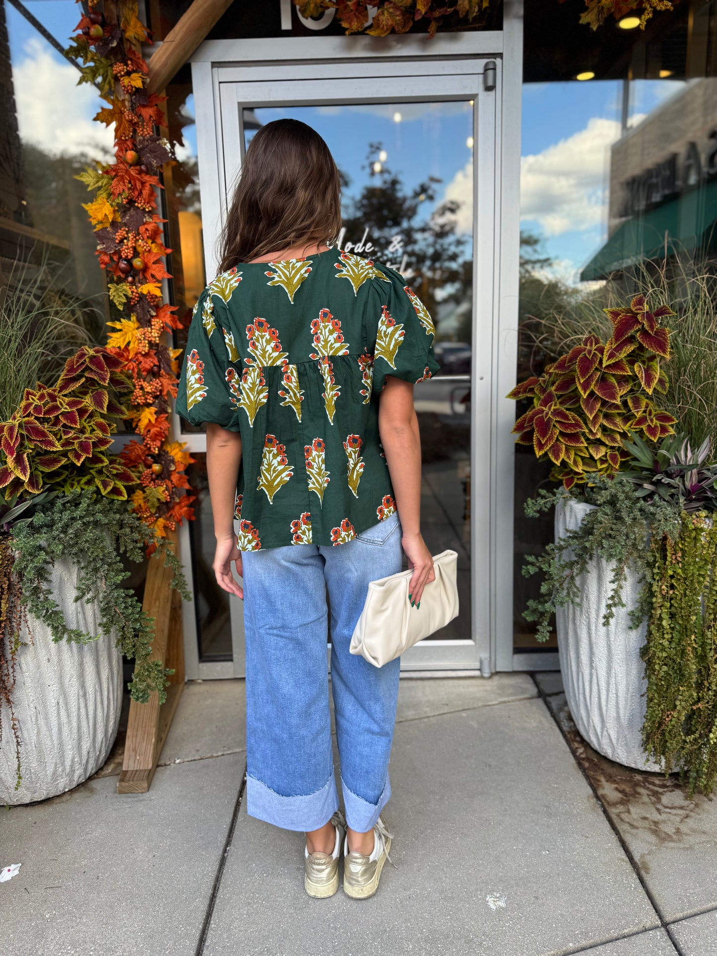 Puff Sleeve Tassel Top