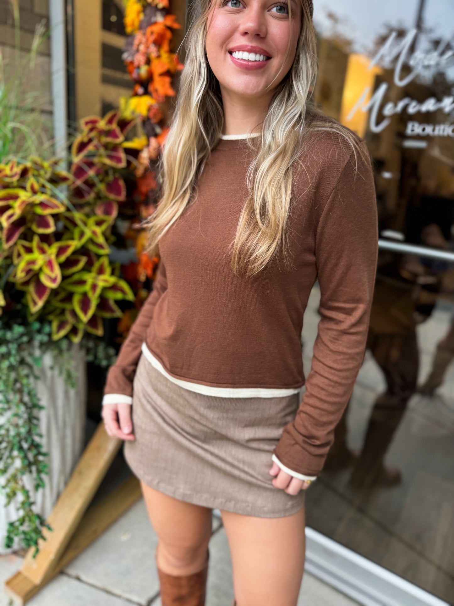 Long Sleeve Knit Top