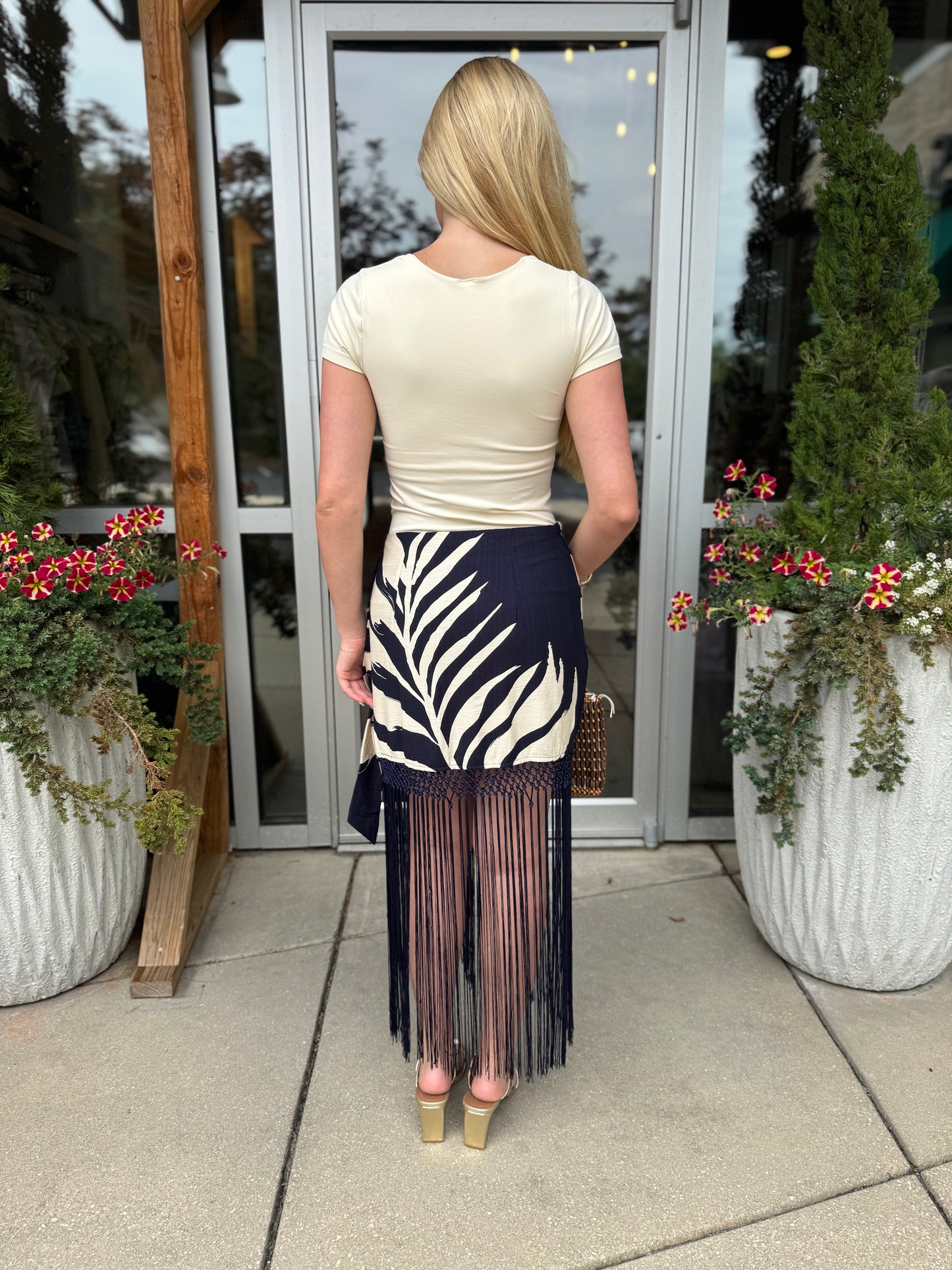 Tropical Fringe Skirt