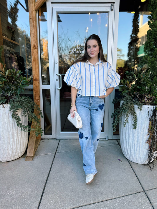 Nauti Cropped Blouse